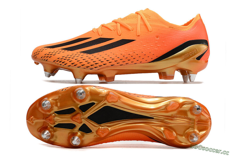 Men's Adidas X Speedportal.1 SG Soft Ground Low-Tops Football Boots - Orange/Black 1