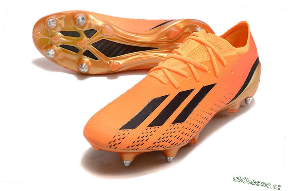 Men's Adidas X Speedportal.1 SG Soft Ground Low-Tops Football Boots - Orange/Black 3