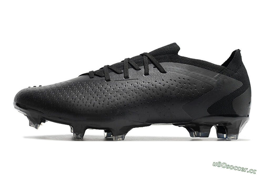 Men's Adidas Predator Accuracy.1 Low FG Firm Ground Low-Tops Football Boots - Black/Black 0