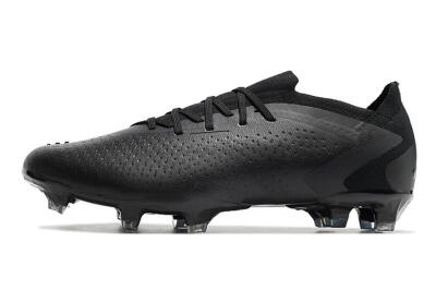 Men's Adidas Predator Accuracy.1 Low FG Firm Ground Low-Tops Football Boots - Black/Black