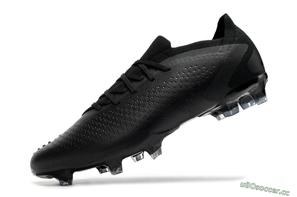 Men's Adidas Predator Accuracy.1 Low FG Firm Ground Low-Tops Football Boots - Black/Black 4