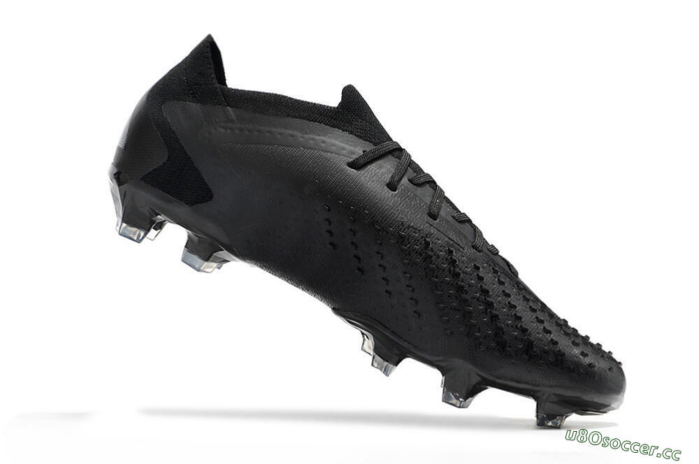 Men's Adidas Predator Accuracy.1 Low FG Firm Ground Low-Tops Football Boots - Black/Black 5