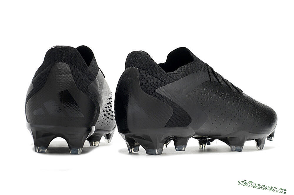 Men's Adidas Predator Accuracy.1 Low FG Firm Ground Low-Tops Football Boots - Black/Black 6