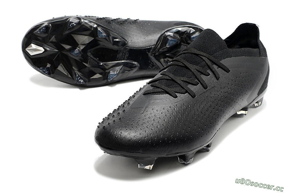 Men's Adidas Predator Accuracy.1 Low FG Firm Ground Low-Tops Football Boots - Black/Black 3
