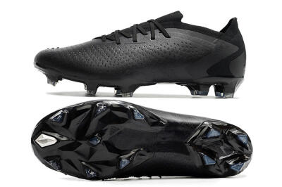 Men's Adidas Predator Accuracy.1 Low FG Firm Ground Low-Tops Football Boots - Black/Black