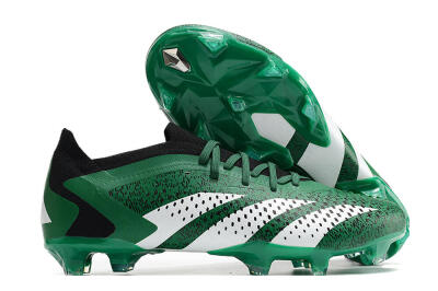 Men's Adidas Predator Accuracy.1 Low FG Firm Ground Low-Tops Football Boots - Green/White/Black