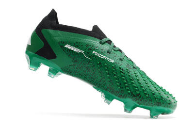 Men's Adidas Predator Accuracy.1 Low FG Firm Ground Low-Tops Football Boots - Green/White/Black