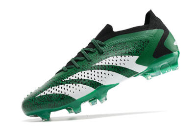Men's Adidas Predator Accuracy.1 Low FG Firm Ground Low-Tops Football Boots - Green/White/Black