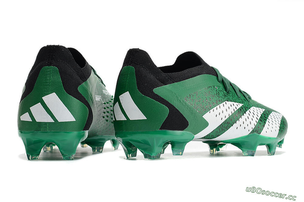 Men's Adidas Predator Accuracy.1 Low FG Firm Ground Low-Tops Football Boots - Green/White/Black 6