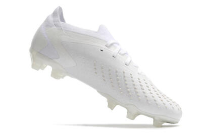 Men's Adidas Predator Accuracy.1 Low FG Firm Ground Low-Tops Football Boots - White/White