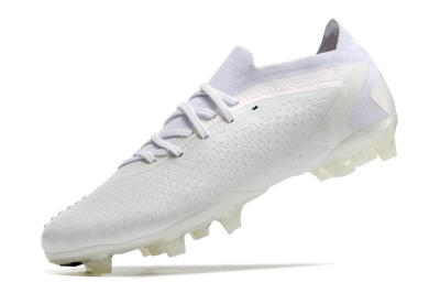 Men's Adidas Predator Accuracy.1 Low FG Firm Ground Low-Tops Football Boots - White/White