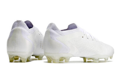 Men's Adidas Predator Accuracy.1 Low FG Firm Ground Low-Tops Football Boots - White/White