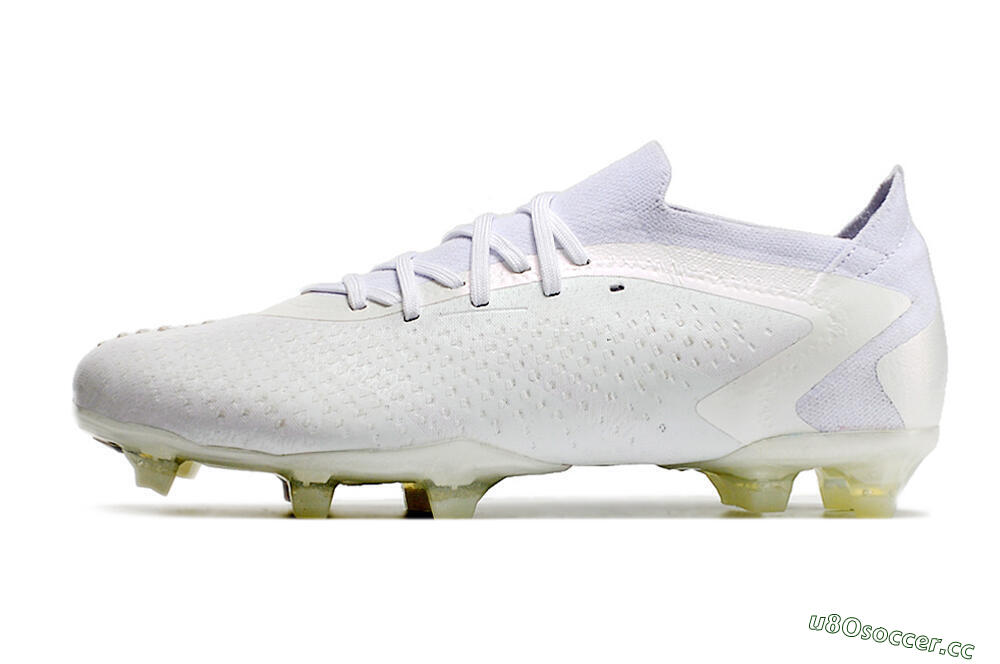 Men's Adidas Predator Accuracy.1 Low FG Firm Ground Low-Tops Football Boots - White/White 0
