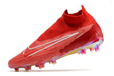 Men's Nike Phantom GX Elite DF Link FG Firm Ground High-Tops Football Boots - Red/White