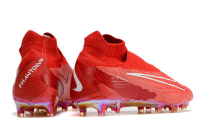 Men's Nike Phantom GX Elite DF Link FG Firm Ground High-Tops Football Boots - Red/White