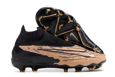 Men's Nike Phantom GX Elite DF Link FG Firm Ground High-Tops Football Boots - Black/Pink