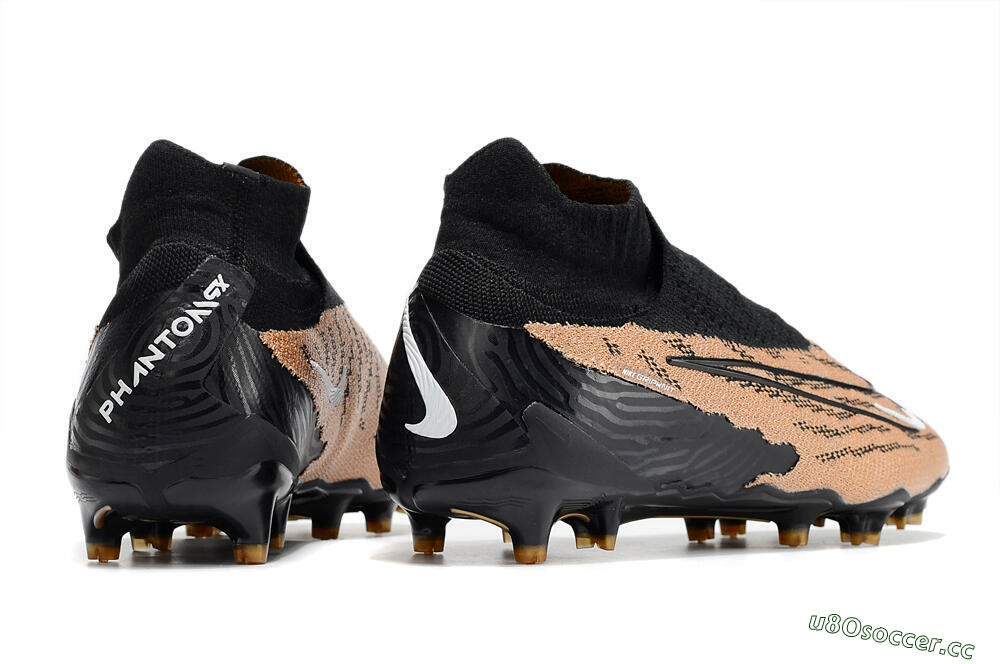 Men's Nike Phantom GX Elite DF Link FG Firm Ground High-Tops Football Boots - Black/Pink 6