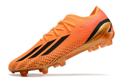 Men's Adidas X Speedportal.1 FG Firm Ground Low-Tops Football Boots - Orange/Black