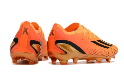 Men's Adidas X Speedportal.1 FG Firm Ground Low-Tops Football Boots - Orange/Black