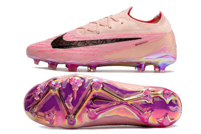 Men's Nike Phantom GX Elite FG Firm Ground Low-Tops Football Boots - Pink/Black