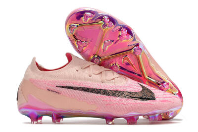 Men's Nike Phantom GX Elite FG Firm Ground Low-Tops Football Boots - Pink/Black