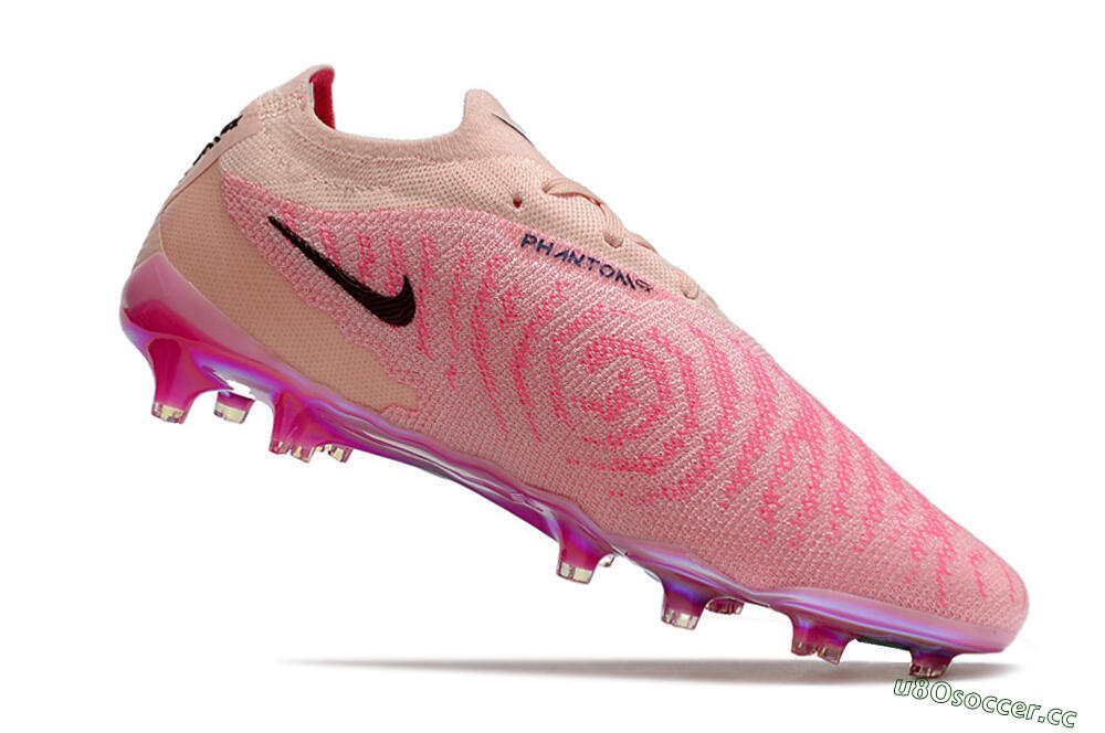 Men's Nike Phantom GX Elite FG Firm Ground Low-Tops Football Boots - Pink/Black 4