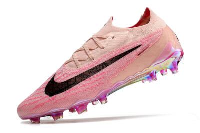 Men's Nike Phantom GX Elite FG Firm Ground Low-Tops Football Boots - Pink/Black