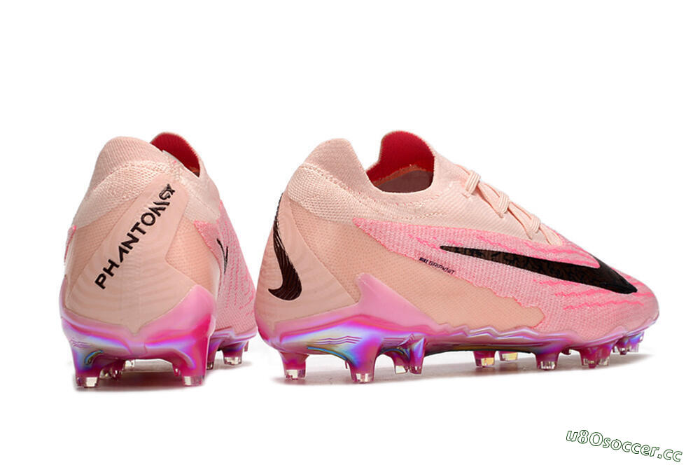 Men's Nike Phantom GX Elite FG Firm Ground Low-Tops Football Boots - Pink/Black 6