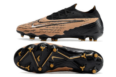 Men's Nike Phantom GX Elite FG Firm Ground Low-Tops Football Boots - Brown/Black
