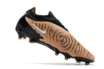 Men's Nike Phantom GX Elite FG Firm Ground Low-Tops Football Boots - Brown/Black