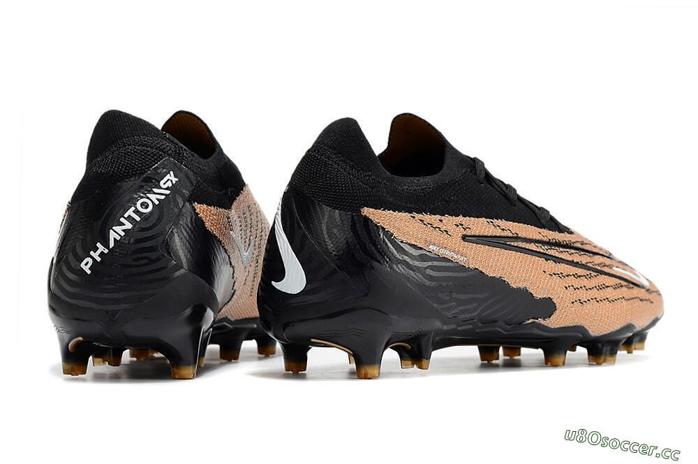 Men's Nike Phantom GX Elite FG Firm Ground Low-Tops Football Boots - Brown/Black 6