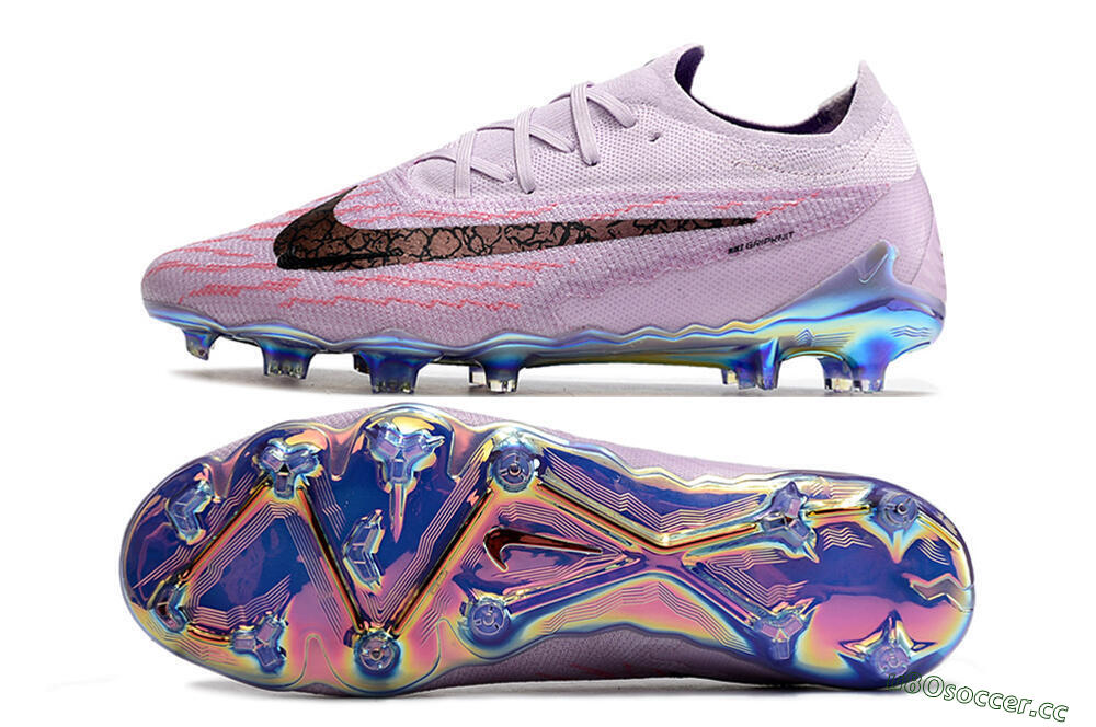 Men's Nike Phantom GX Elite FG Firm Ground Low-Tops Football Boots - Purple/Pink/Black 1