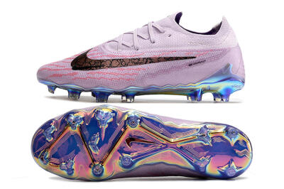 Men's Nike Phantom GX Elite FG Firm Ground Low-Tops Football Boots - Purple/Pink/Black