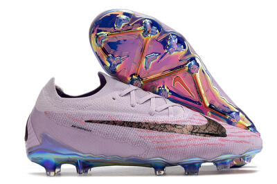Men's Nike Phantom GX Elite FG Firm Ground Low-Tops Football Boots - Purple/Pink/Black