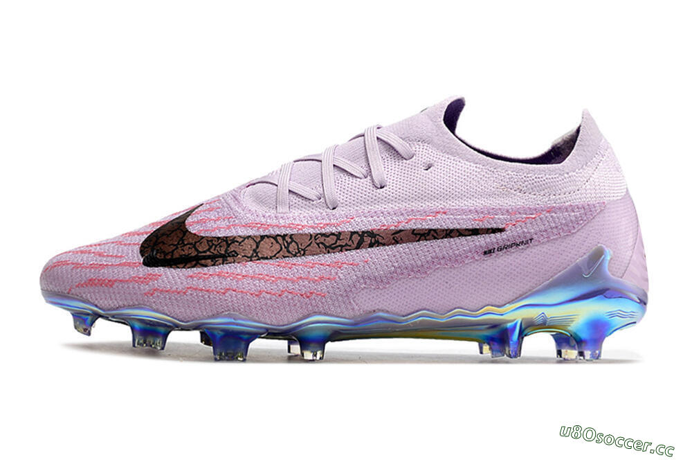 Men's Nike Phantom GX Elite FG Firm Ground Low-Tops Football Boots - Purple/Pink/Black 0