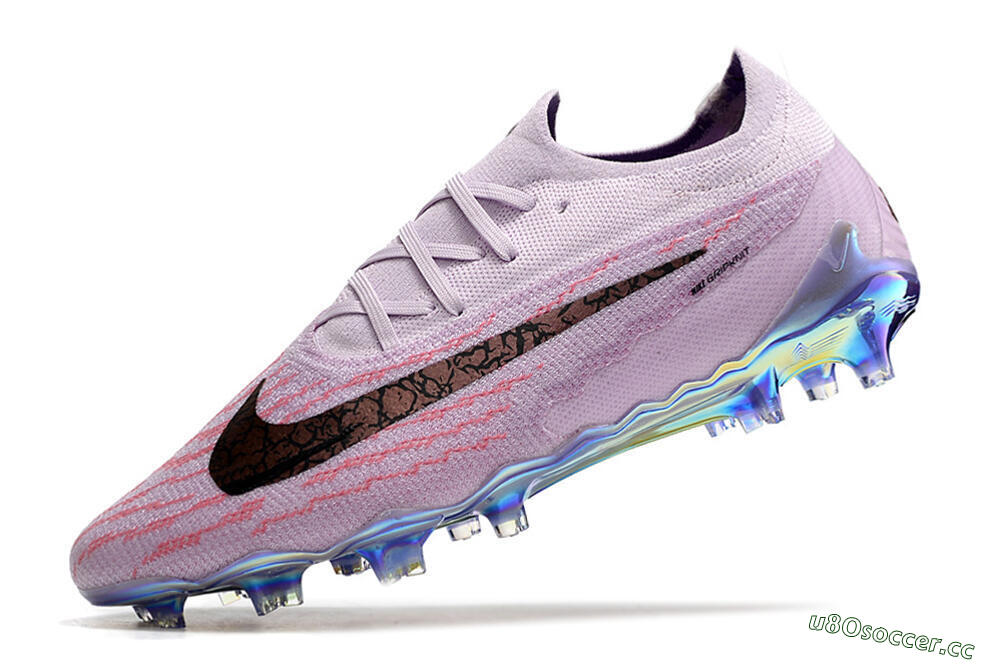 Men's Nike Phantom GX Elite FG Firm Ground Low-Tops Football Boots - Purple/Pink/Black 5