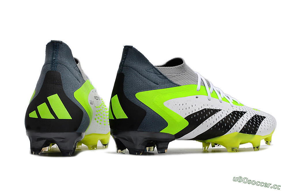 Unisex Adidas Predator Accuracy 23.1 FG Firm Ground Low-Tops Football Boots - Grey/Green/Black 6