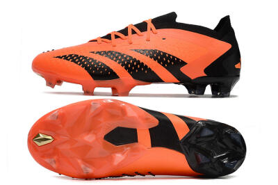 Unisex Adidas Predator Accuracy 23.1 FG Firm Ground Low-Tops Football Boots - Orange/Black