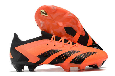 Unisex Adidas Predator Accuracy 23.1 FG Firm Ground Low-Tops Football Boots - Orange/Black