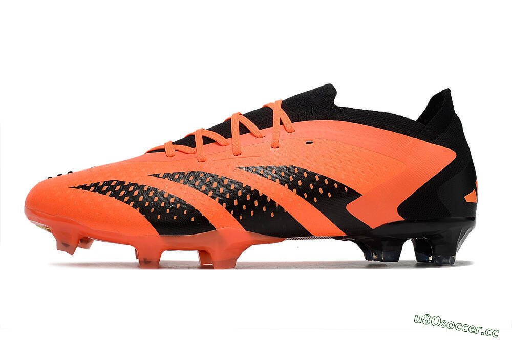 Unisex Adidas Predator Accuracy 23.1 FG Firm Ground Low-Tops Football Boots - Orange/Black 0