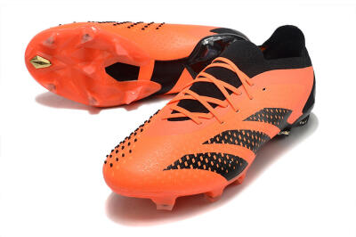 Unisex Adidas Predator Accuracy 23.1 FG Firm Ground Low-Tops Football Boots - Orange/Black