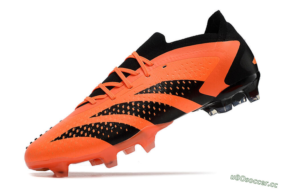 Unisex Adidas Predator Accuracy 23.1 FG Firm Ground Low-Tops Football Boots - Orange/Black 4