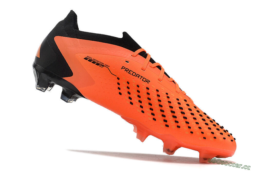 Unisex Adidas Predator Accuracy 23.1 FG Firm Ground Low-Tops Football Boots - Orange/Black 5