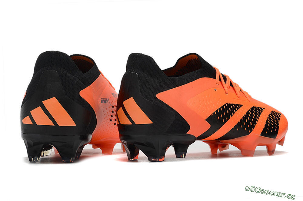 Unisex Adidas Predator Accuracy 23.1 FG Firm Ground Low-Tops Football Boots - Orange/Black 6