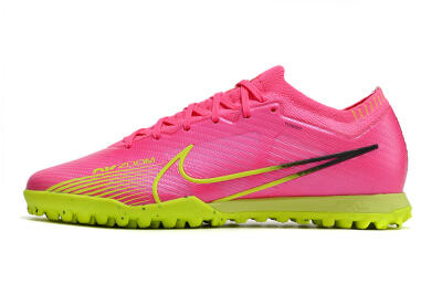 Men's Nike Air Zoom Mercurial Vapor 15 Elite TF Artificial Turf Low-Tops Football Shoes - Pink/Green/Black