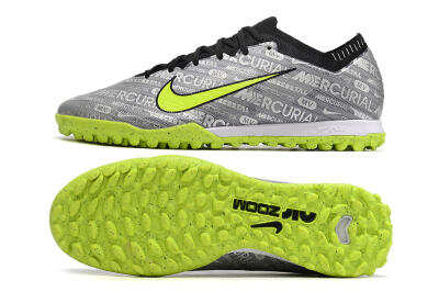Men's Nike Air Zoom Mercurial Vapor Elite TF Artificial Turf Low-Tops Football Shoes - Grey/Black/Yellow