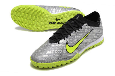 Men's Nike Air Zoom Mercurial Vapor Elite TF Artificial Turf Low-Tops Football Shoes - Grey/Black/Yellow