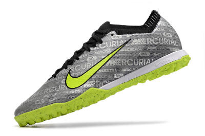 Men's Nike Air Zoom Mercurial Vapor Elite TF Artificial Turf Low-Tops Football Shoes - Grey/Black/Yellow