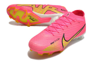 Unisex Nike Air Zoom Mercurial Vapor 15 Elite FG Firm Ground Low-Tops Football Boots - Pink/Yellow