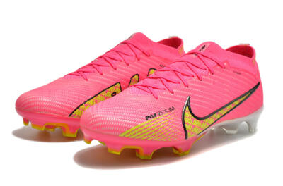 Unisex Nike Air Zoom Mercurial Vapor 15 Elite FG Firm Ground Low-Tops Football Boots - Pink/Yellow